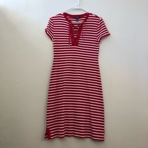 ☀️SALE! 🎈5/$15 NWOT Red/white striped dress
